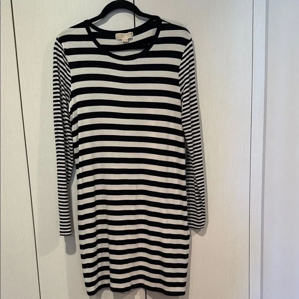 Michael Kors Black andโWhite Striped dress